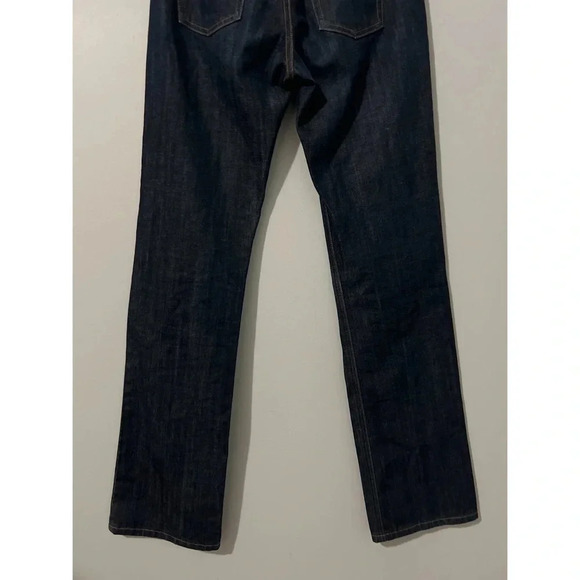 J Crew Jeans Women’s 4T Blue Dark Button Fly Straight Mid Rise Preppy Denim - Picture 8 of 13